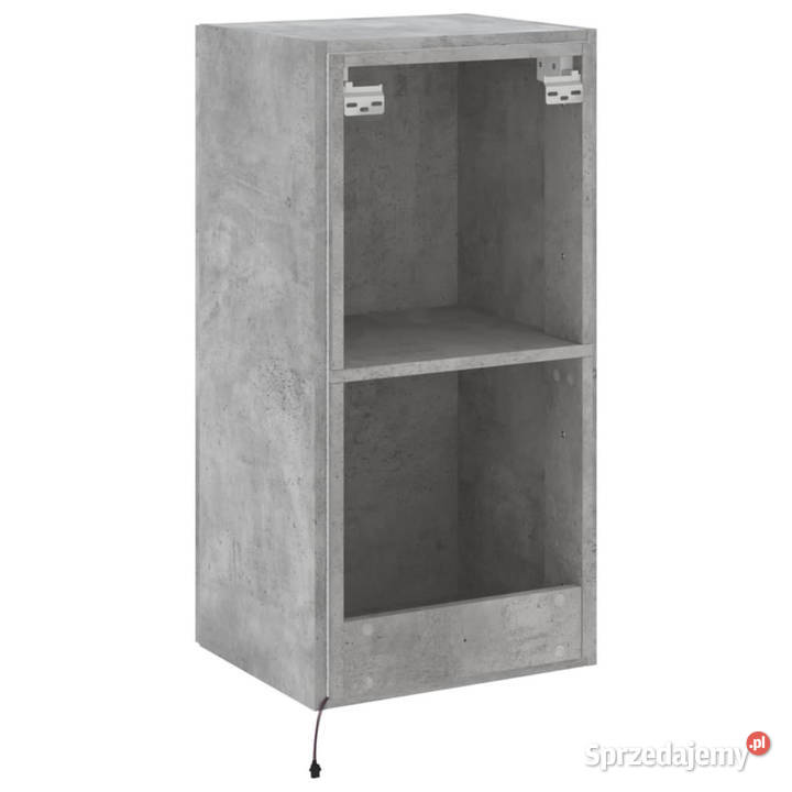 Ścienna szafka TV z LED szarość betonu 405x35x80 sprzedam