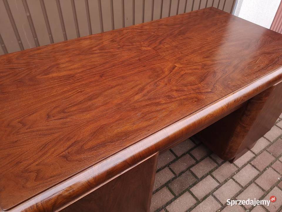 Biurko ARTDECO Orzech Zgrabne Stare Antyk Swarzędz sprzedam