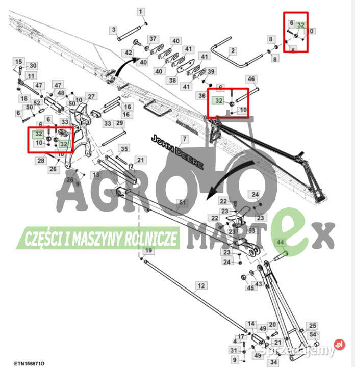 KK33769 PIERŚCIEŃ USTALAJĄCY JD Wichrów