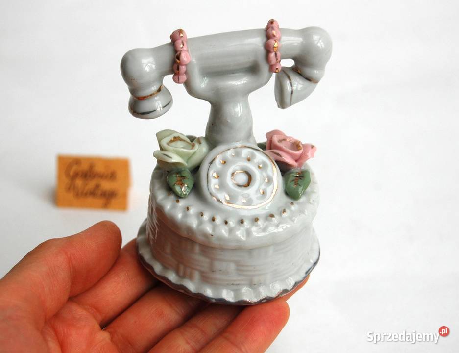 Telefon pojemnik puzderko szkatułka porcelana Lublin
