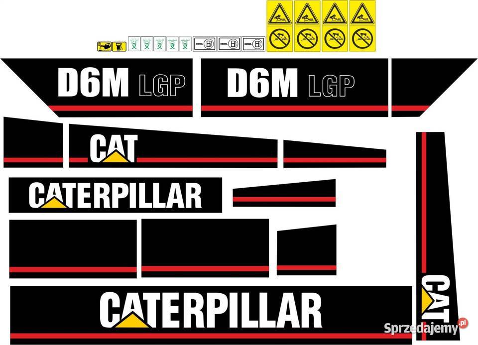 NAKLEJKI NA MASZYNĘ CAT D6M LGP kujawsko-pomorskie