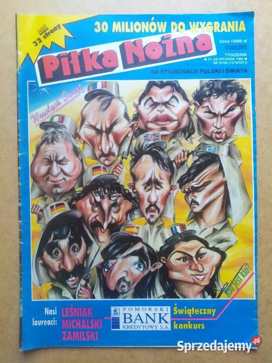 Tygodnik Piłka Nożna rocznik 1993 Rok wydania 1993 Czasopisma