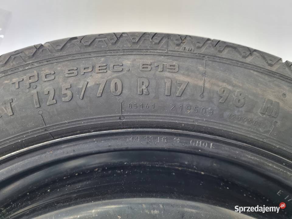 KOŁO DOJAZDOWE Opel Insignia A 12570 R17 5x120 Chełm