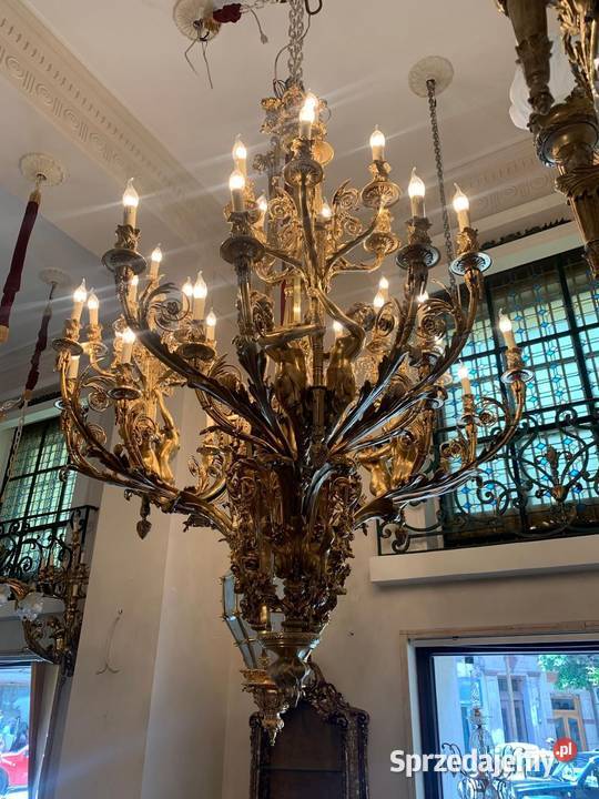 2 x żyrandol barok francuski ogromne małopolskie Kraków