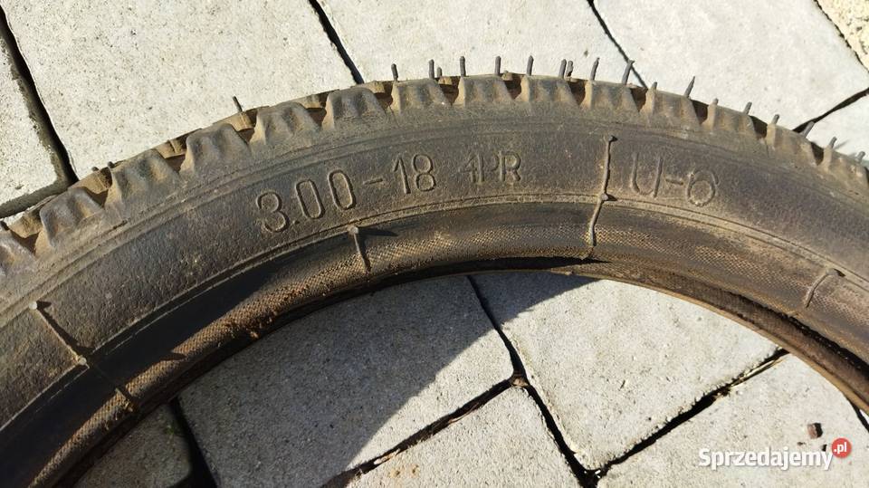 Nowa PRL opona WSK 75r Stomil 300 18 Stomil Maruszów