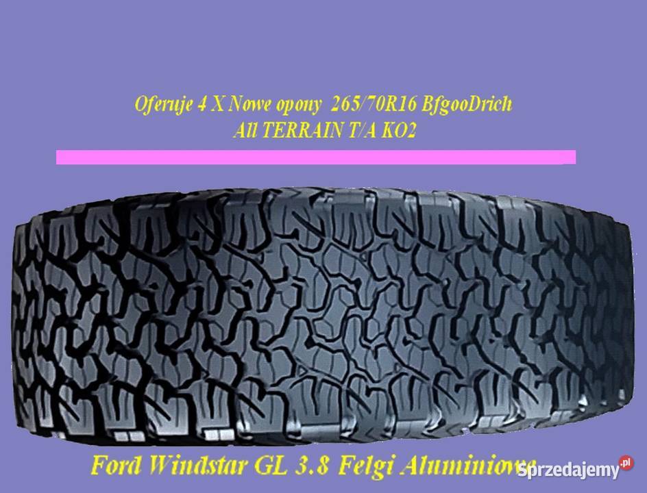 4 Nowe opony Bfgoodrich All TERRAIN TA KO2