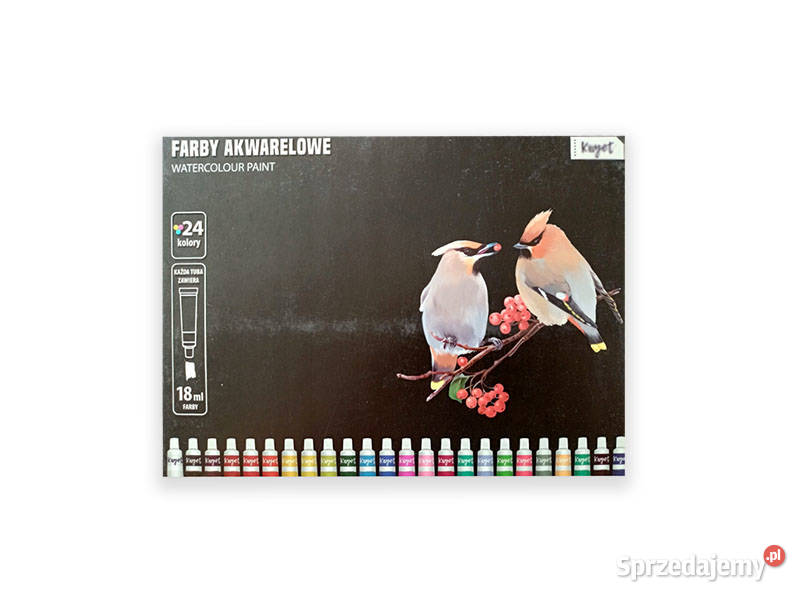 farby akwarele zestaw akwarele komplet 24