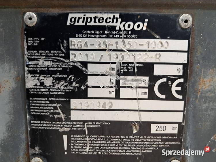 Pozycjoner wideł z widłami wysuwanymi Rybnik