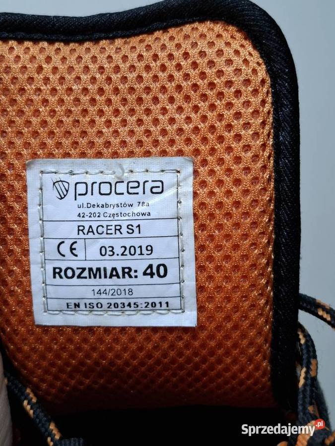 Buty 40 robocze półbuty ochronne bhp Procera Kraków