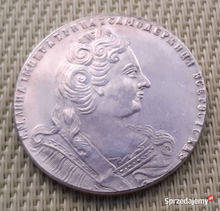 MonetaNumizmatKopia RUBEL 1730 CARYCA ANNA 37 Pruszków