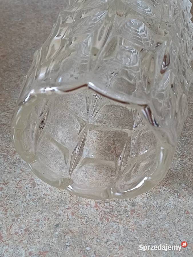 vintage wazon szkło
