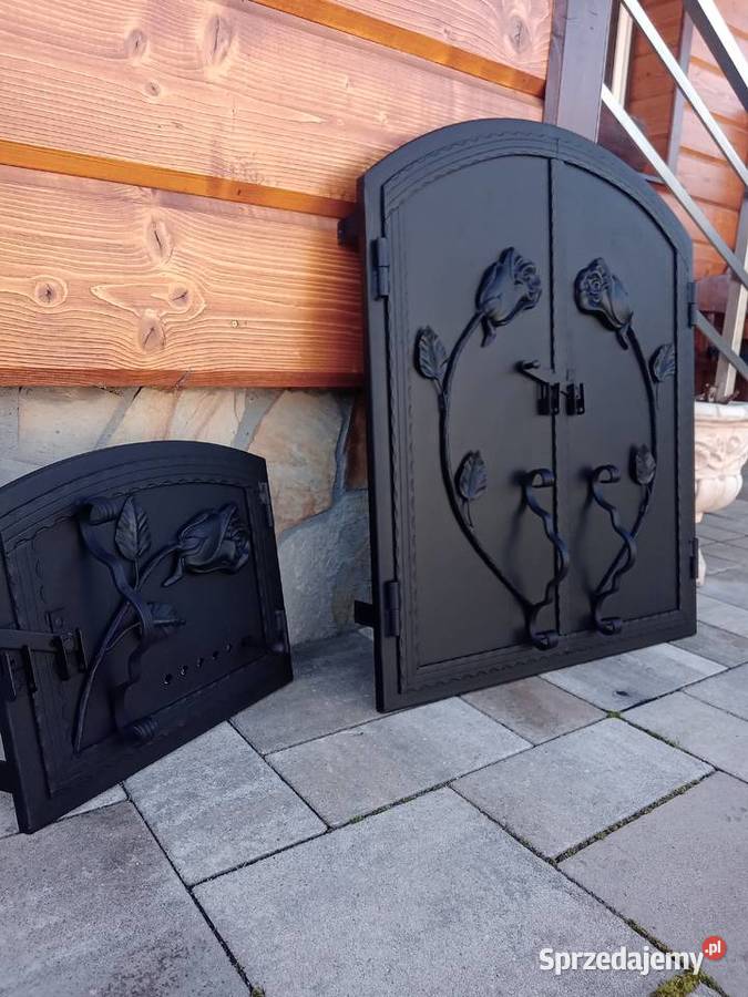 Drzwiczki stalowe do grilla wędzarni komplet Grillowanie małopolskie Gorlice