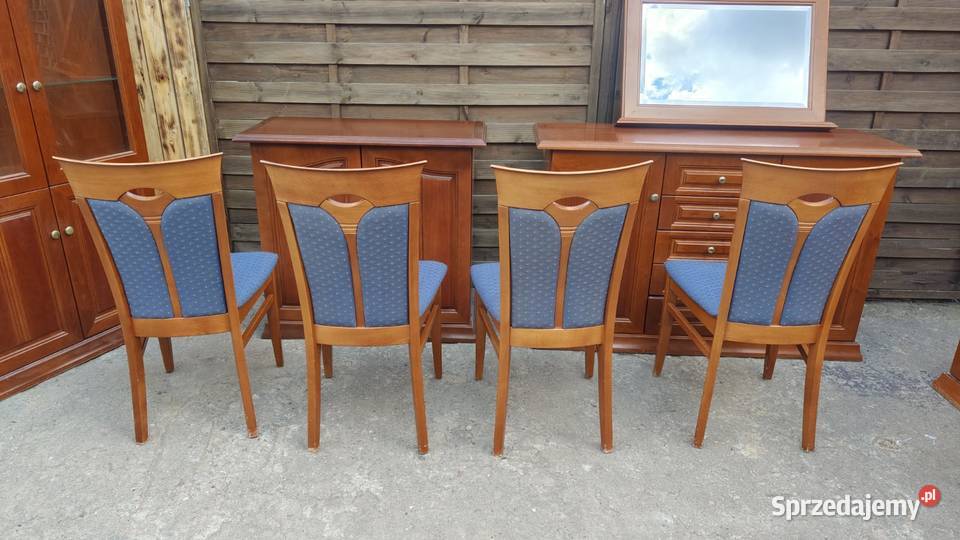 Komplet KLOSE stół okrągły rozkładany 4 krzesła Warszawa