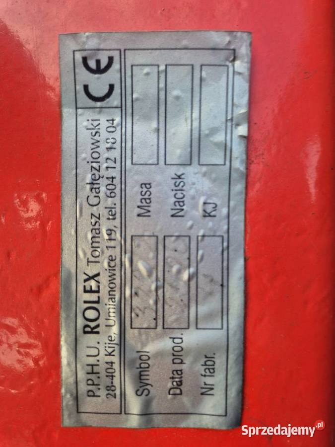 Brona zębowa ciężka 5polowa hydrauliczna Rolex U Wola Dubowska
