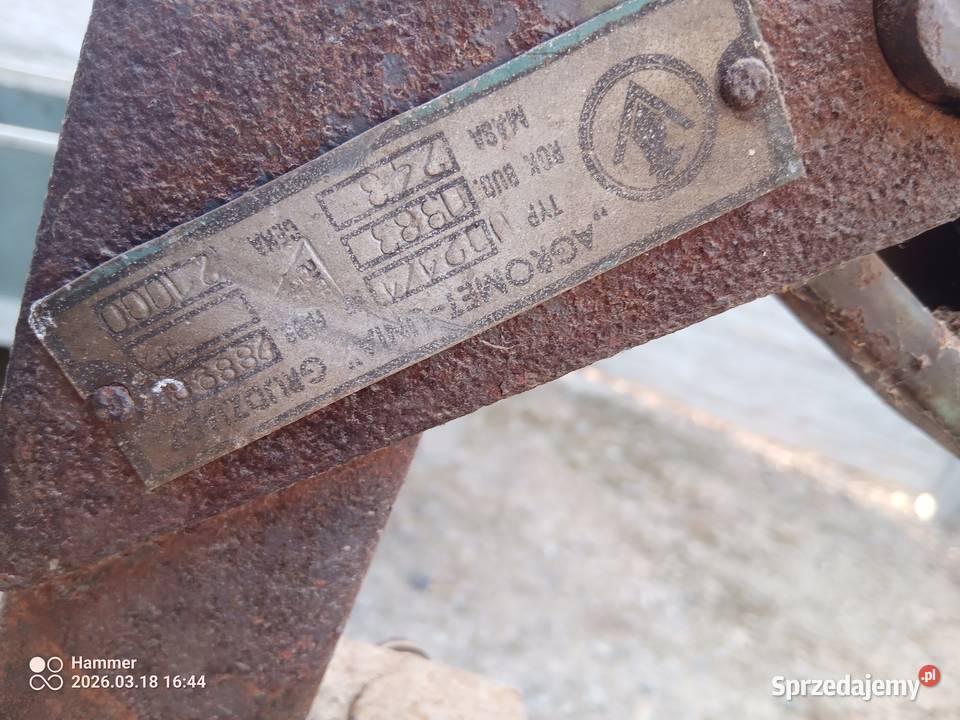 Pług dwu skibowy Grudziądz Werbkowice