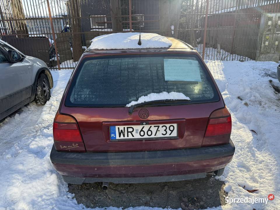 VW GOLF 3 16 BENZYNA DLUGIE OPLATY 1200 nieuszkodzony Kielce sprzedam