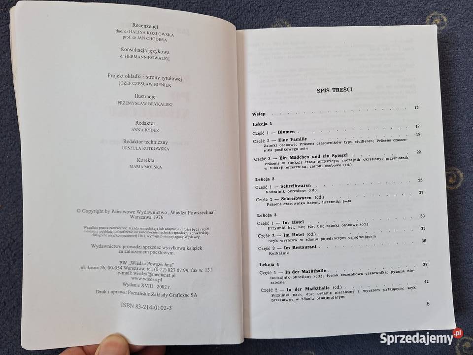 Mówimy niemiecku Jan Czochralski Książki do nauki języka obcego Gdańsk
