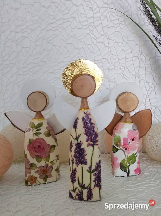 Zestaw trzech aniołków w prezentowym pudełku dolnośląskie