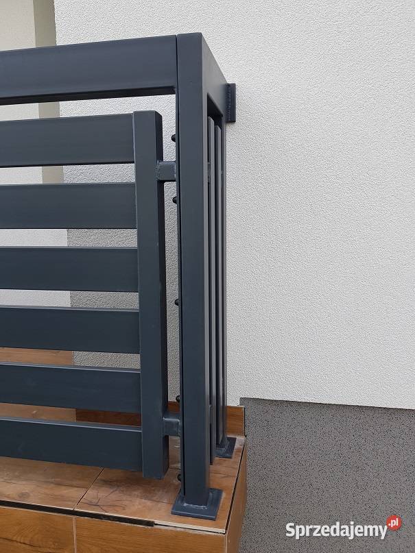 Balustrada balkonowa stalowa barierka Alfa1002 świętokrzyskie Piotrowiec