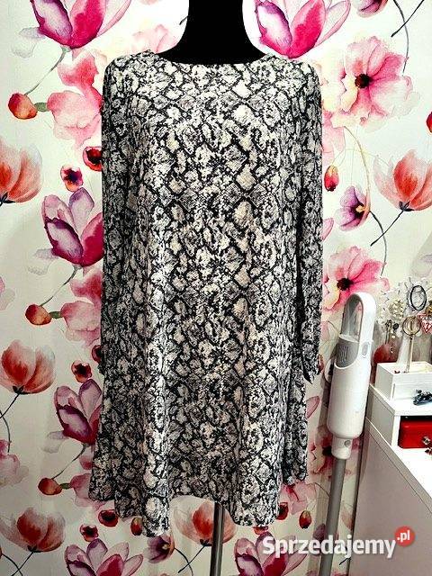 look sukienka modny wzór węża skóra hit 40 Choszczno