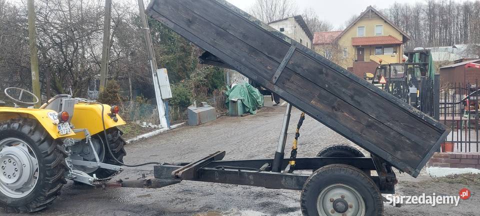 Przyczepa 1 osiową wywrotka tandem