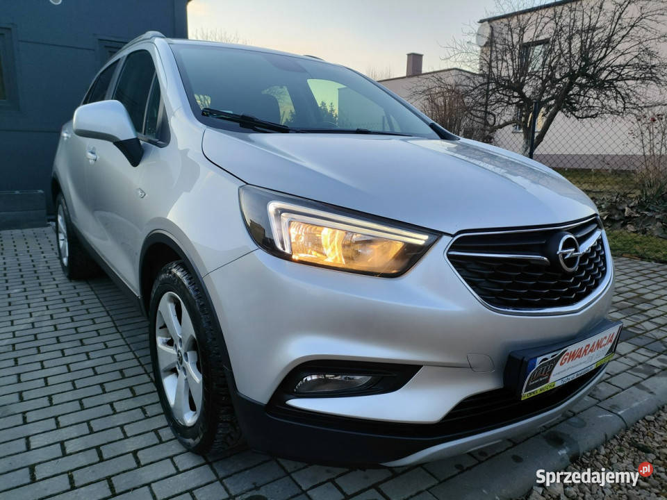 Opel Mokka X 14 benzyna 2016r I właściciel srebrny Chełm Śląski