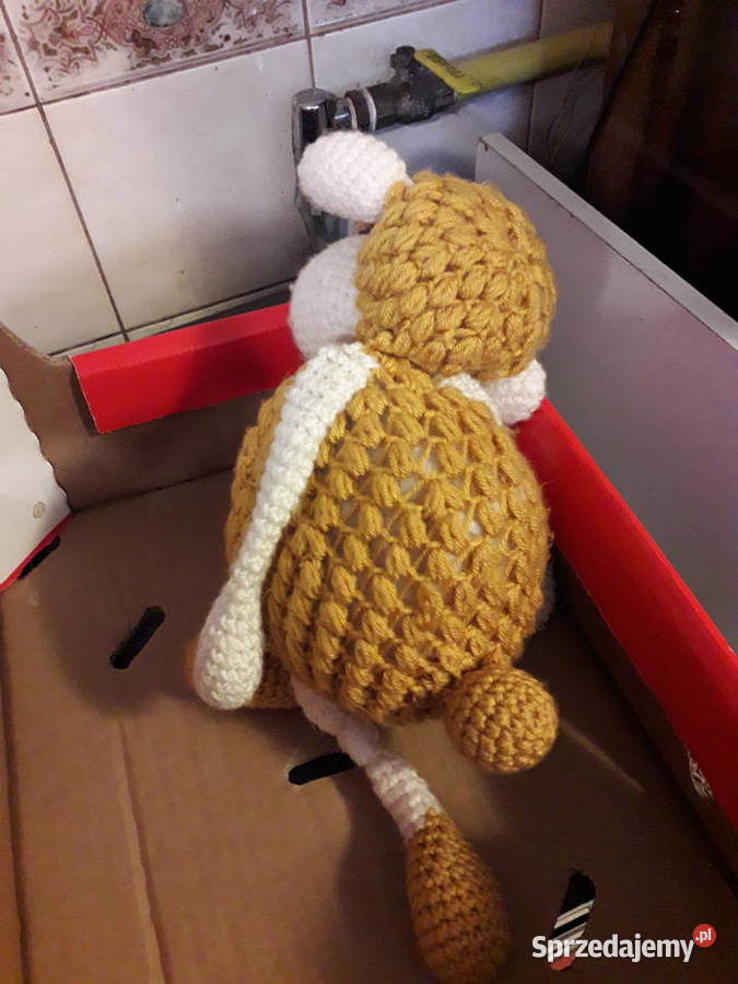 Maskotka owca z włóczki sprzedam