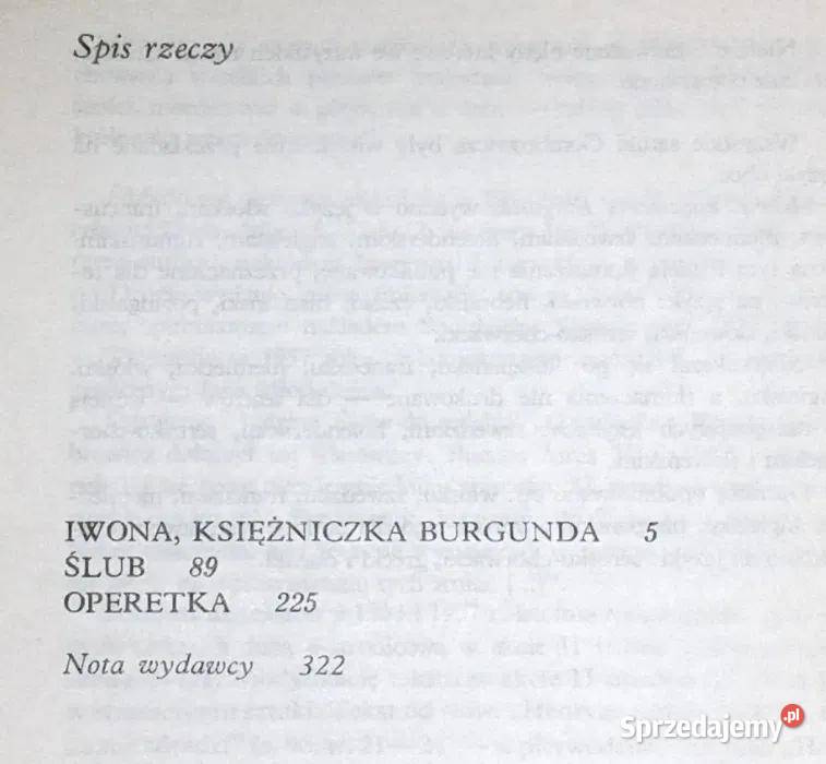 Dramaty Witold Gombrowicz miękka lubelskie