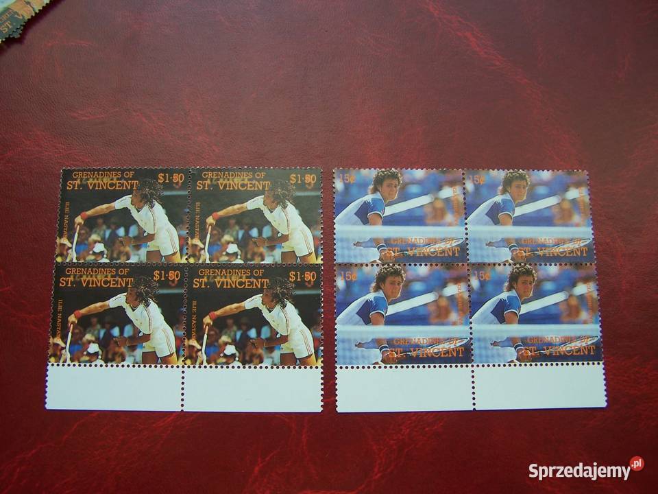 Grenadyny i St Vincent 1988 4x MNH Sport Tenis