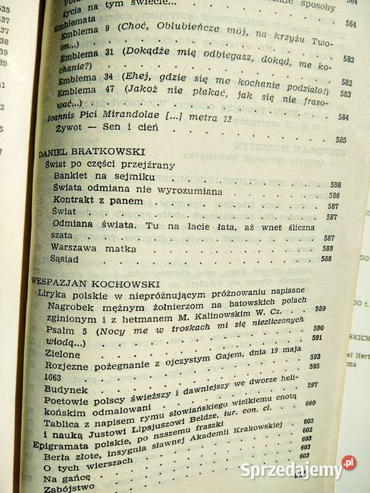 Poeci polscy średniowiecza do baroku polonistyka Warszawa