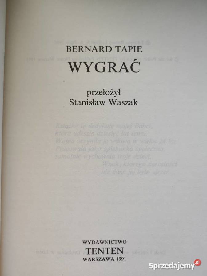 Wygrać Gagner Bernard Tapie miękka Kielce