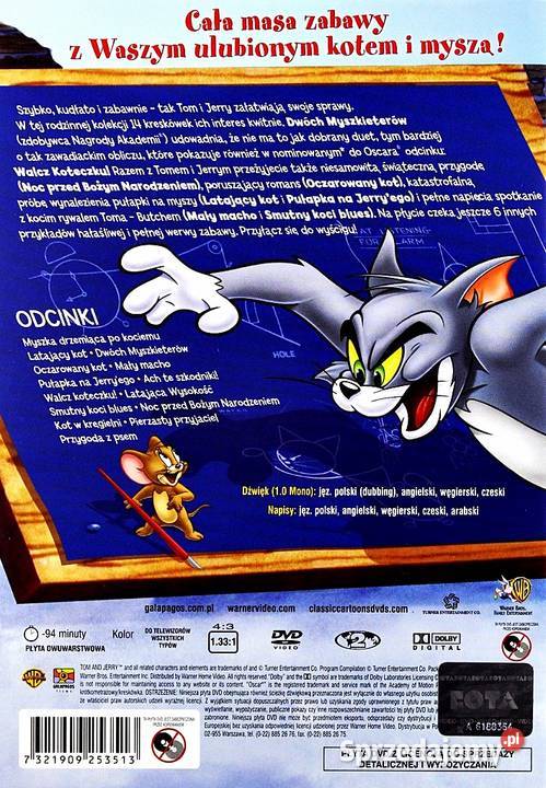 TOM I JERRY NAJSŁYNNIEJSZE POTYCZKI CZĘŚĆ 3 animowany Kalisz