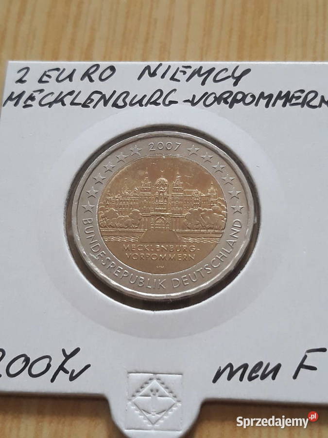 2 Euro Niemcy MecklenburgVorpommern 2007 r men F Konin