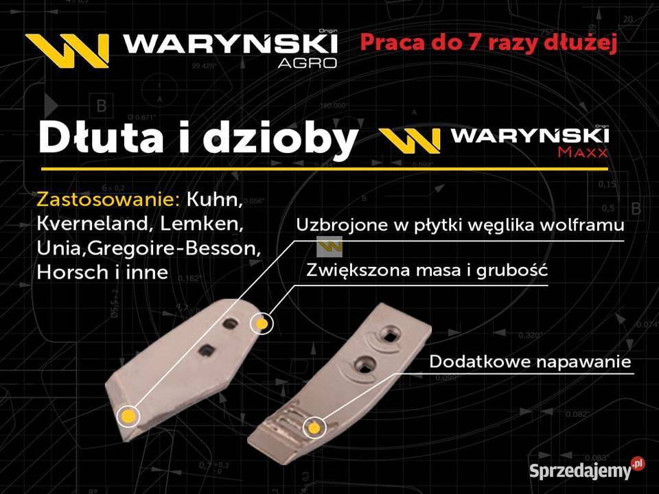 Dłuto lemiesza GregoireBesson VogelNoot Waryński Sieradz sprzedam