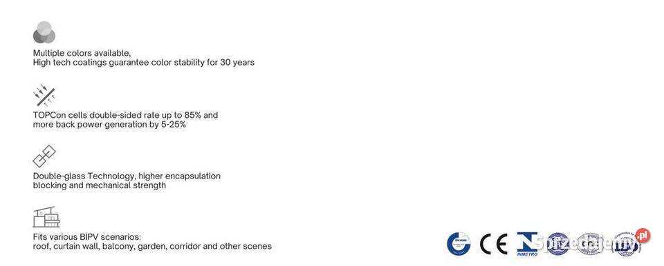 DAH Solar 400W Bifacial w unikalnym kolorze małopolskie