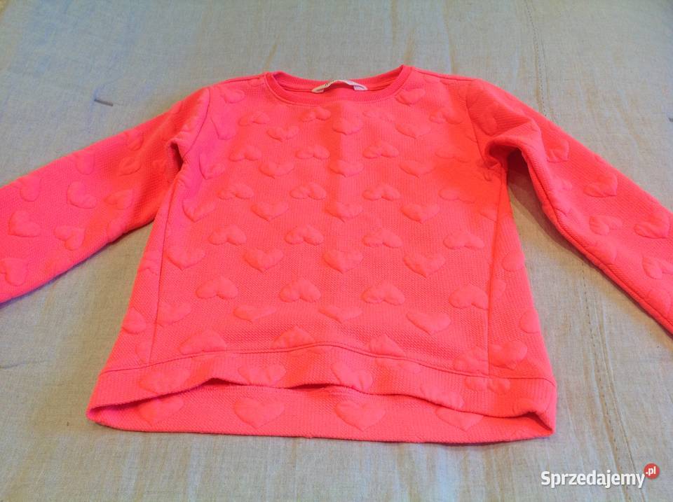 Bluza serca neonowa r 122126 68 lat j nowa Nowa Sól