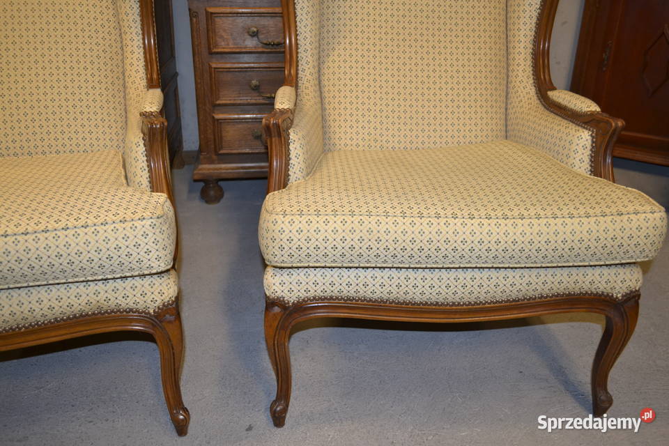 fotele ludwikowskie uszaki sprzedam