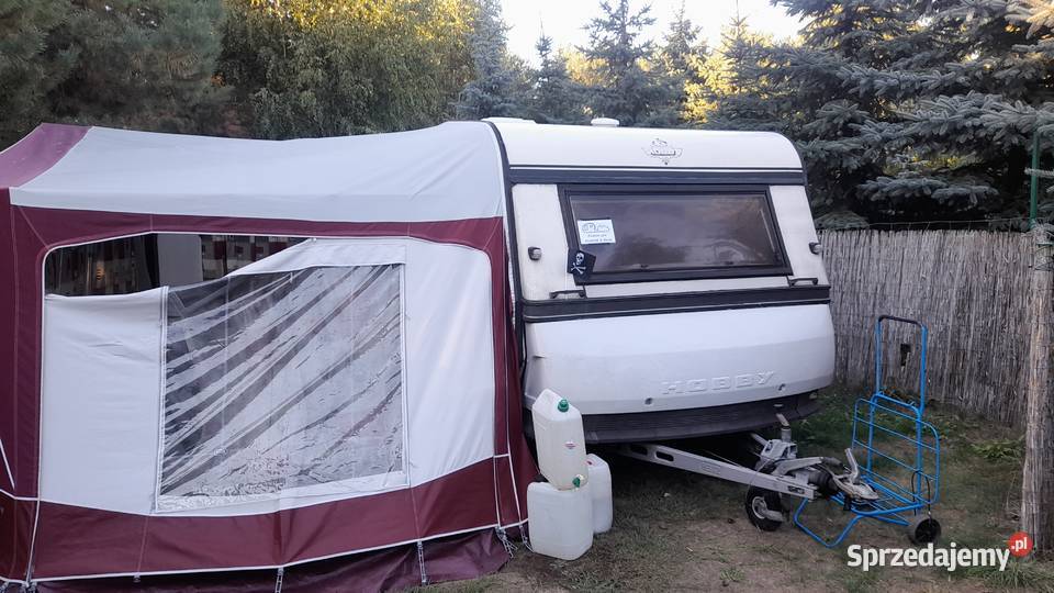 Przyczepa kampingowa hobby 6 osoby pietrowe łódzkie Zduńska Wola