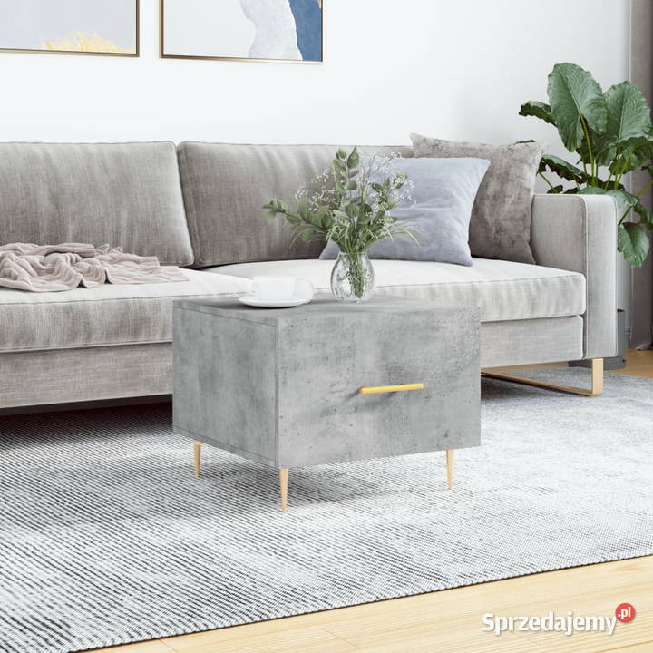 Stolik kawowy szarość betonu 50x50x40 WM829372 mazowieckie Warszawa