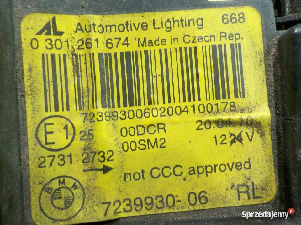 BMW 3 E92 LIFT 20 D 10r 2D COUPE XENON lampa osobowe Suków sprzedam