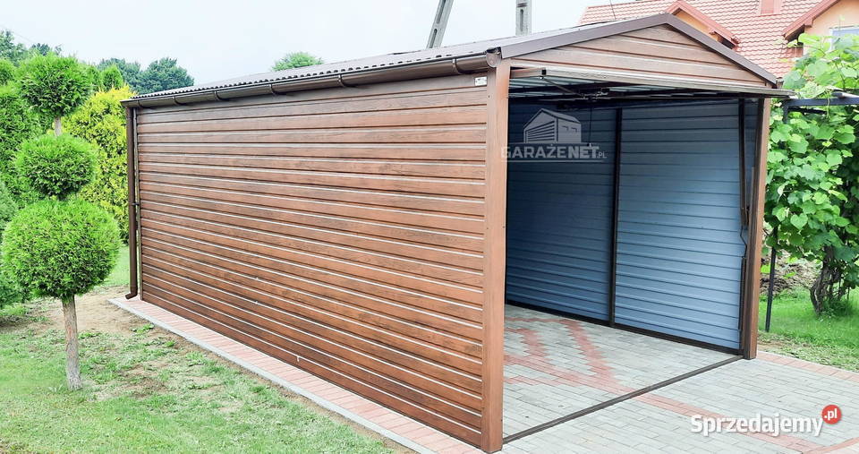 GARAŻ BLASZANY 3m x 6m DWUSPAD BRAMA UCHYLNA małopolskie