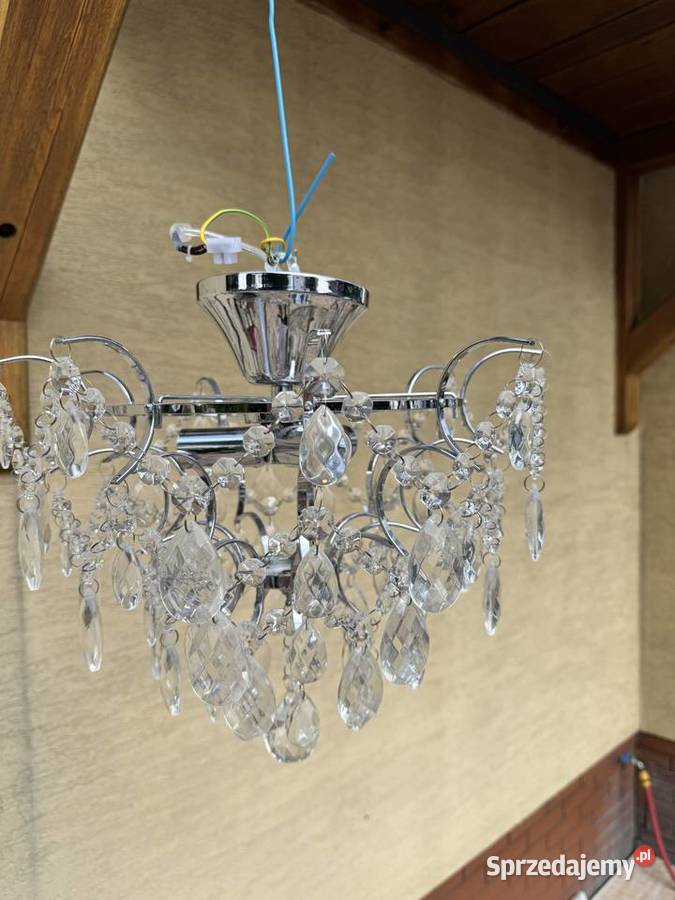 Żyrandol kryształowy lampa wisząca sufitowa mazowieckie