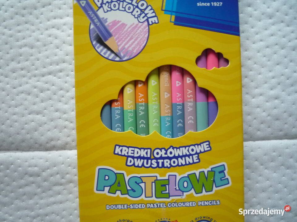 Astra Kredki ołówkowe dwustronne pastelowe 24 Szczecin