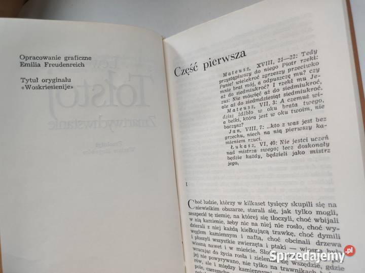 Tołstoj Lew Zmartwychwstanie Woskriesienije Kielce sprzedam
