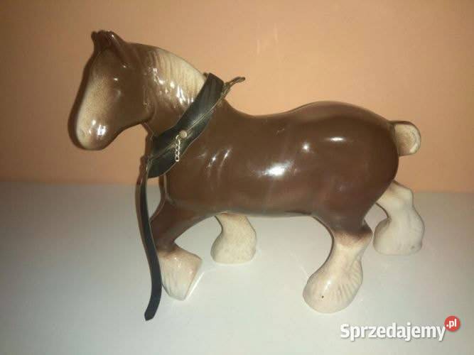 Koń porcelanowy pociągowy 150 Gdańsk