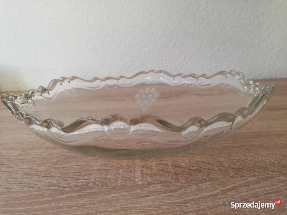 Stara kryształowa patera Gorlice