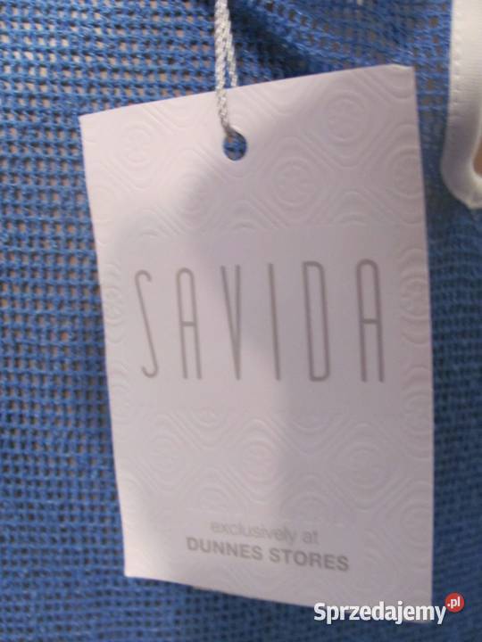 SAVIDA dunnes stores aqua mesh collar top r10 Zamość