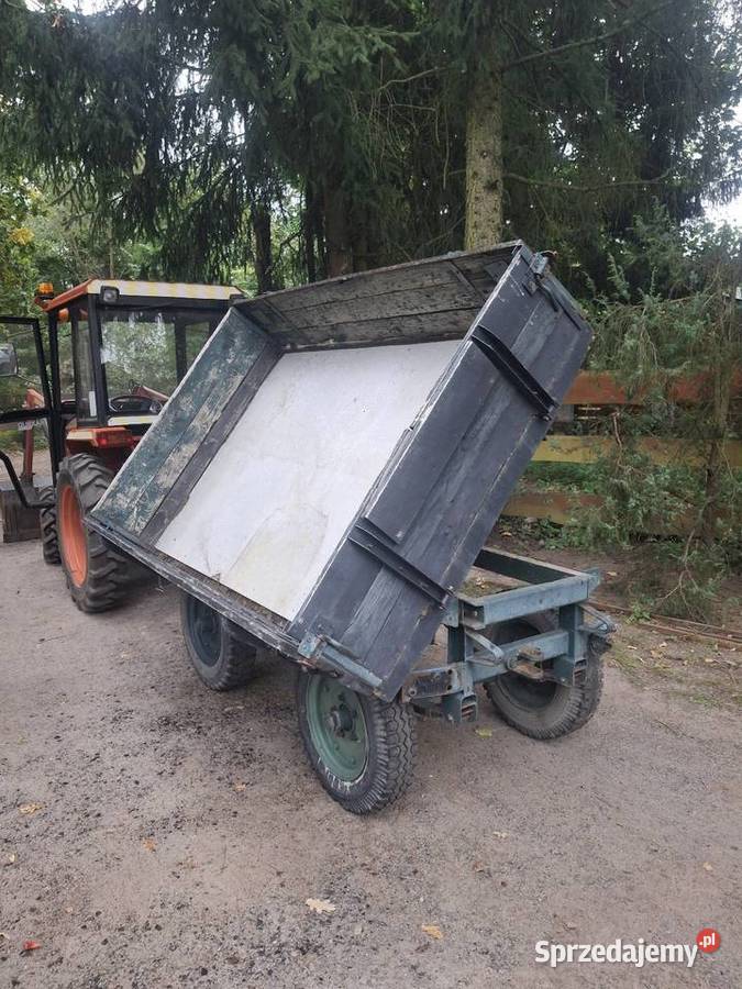 Przyczepka Multicar minitraktorek 3stronny kiper 2 Wywrotki