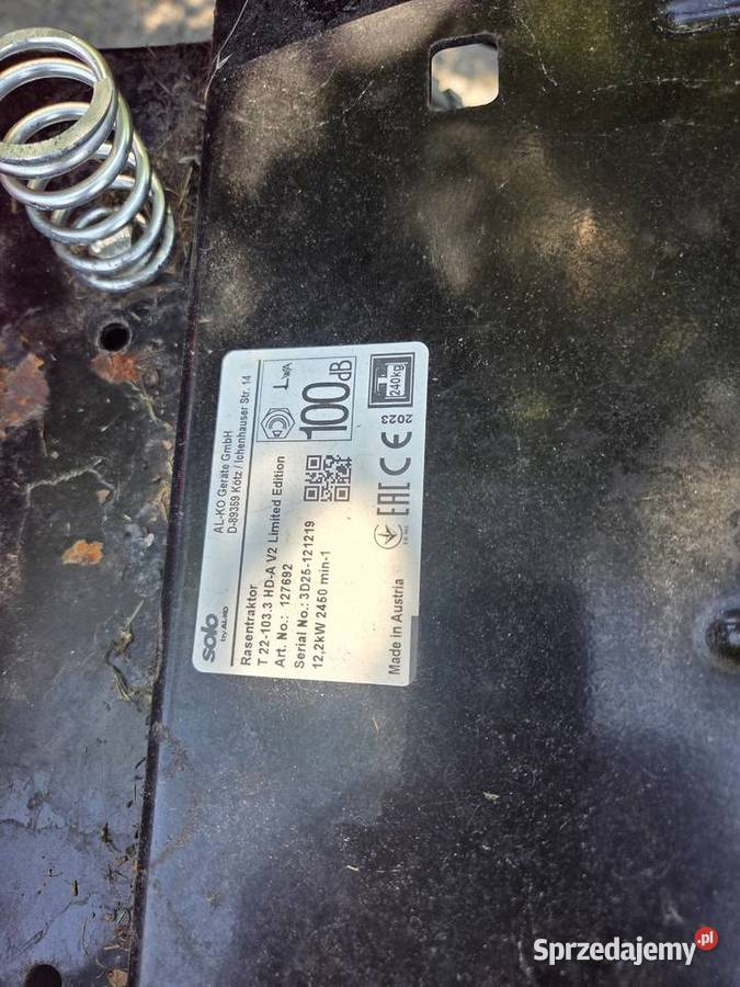 Solo traktor traktorek do trawy T22 kosz 23 102 Namysłów