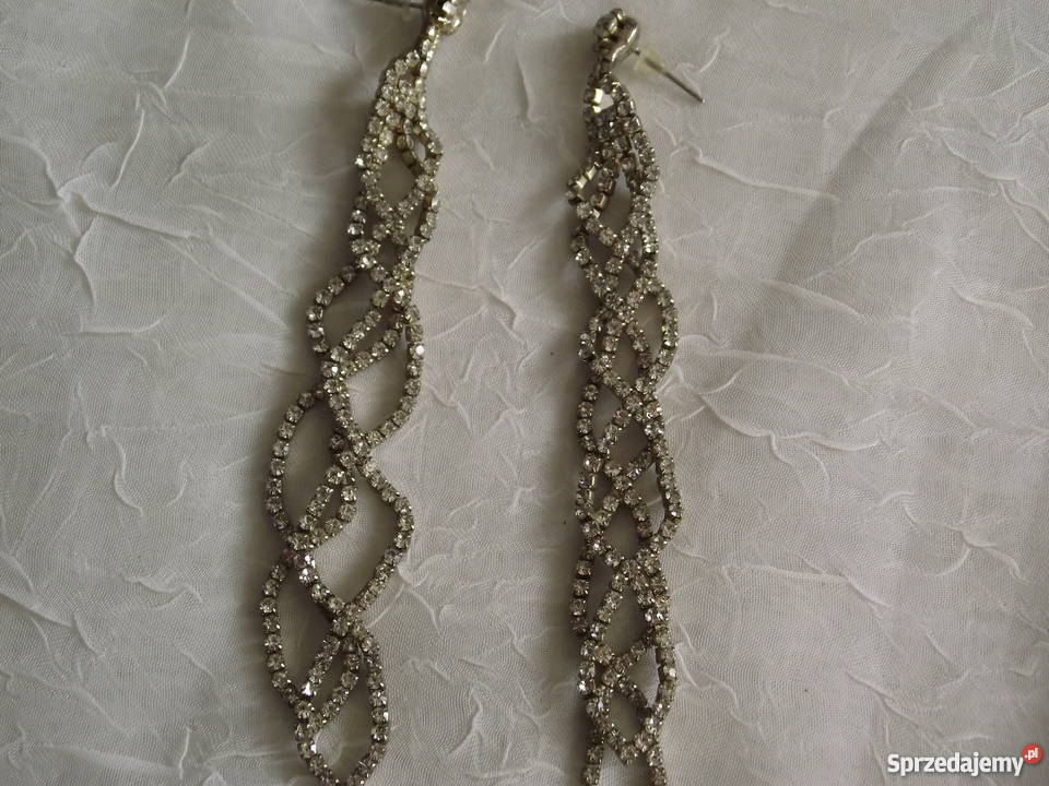 DŁUGIE KOLCZYKI Z CYRKONIAMI wielkopolskie Piła